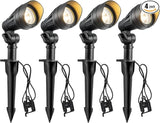 EDISHINE Low Voltage LED Landscape Lights with 35° Beam Angle, 3.2W 240LM 3000K Outdoor Landscape Lighting, CRI 80 | Lumora