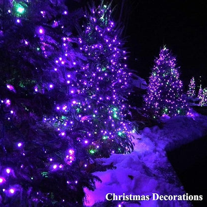 FULLBELL Black Light String Lights Blacklight 100 LEDs 33 Feet Black Lights for Glow Party, Blacklights for Birthday Party Halloween Christmas Bedroom (Purple)