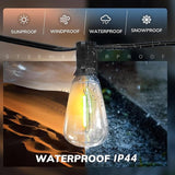 100FT LED Outdoor String Lights, Waterproof Patio Lights with 50+2 Edison Shatterproof Bulbs, Outside Hanging | Lumora