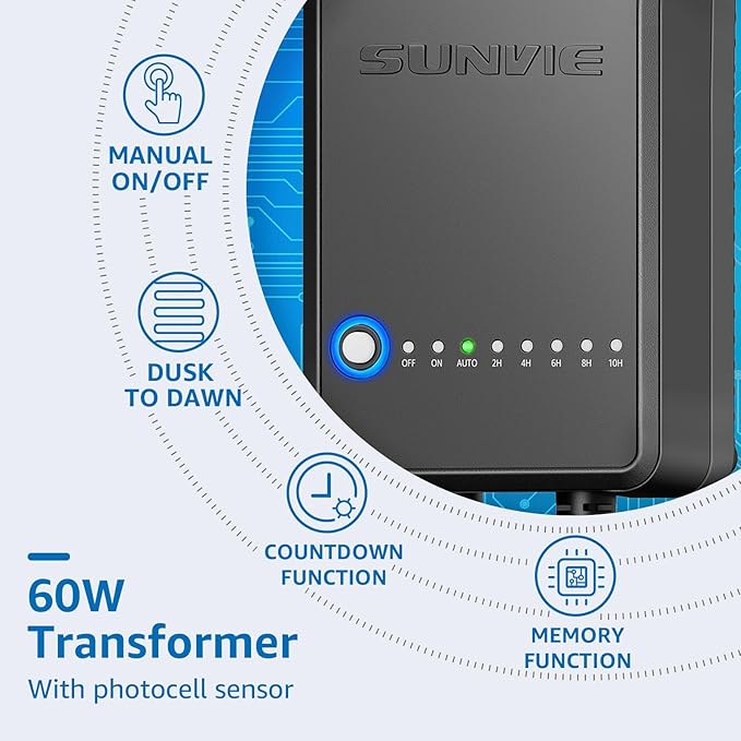 SUNVIE All-In-One LED Low Voltage Landscape Lighting Kit, 8 Pack Pathway Lights with Connector Transformer and | Lumora