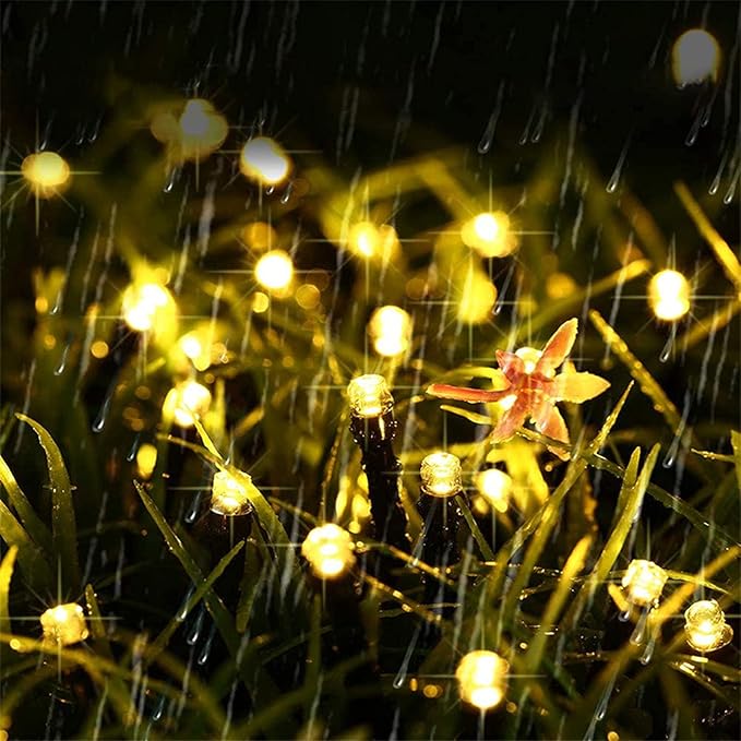 Solar String Lights Outdoor Lights LED Waterproof Star String Lights 8 Functions Holiday Decoration Lights Garden Lantern Outdoor Courtyard