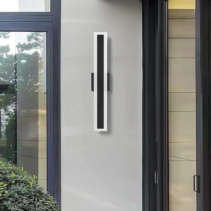 LamQee 23.6 Inch Long Outdoor Wall Lights Modern Exterior Lighting Fixtures for House, Waterproof 3000K 19W 950LM | Lumora