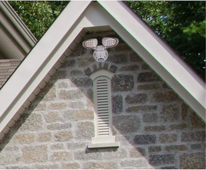 Westinghouse 6364200 Two-Light 18 Watt LED Outdoor Security Wall Light with Motion Sensor, White Finish with Acrylic Lens
