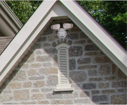 Westinghouse 6364200 Two-Light 18 Watt LED Outdoor Security Wall Light with Motion Sensor, White Finish with Acrylic Lens