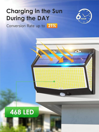 QUQUQ Solar Pathway Lights Wireless Solar Powered Outdoor Lights Garden Easy Installation Yard Patio Decor
