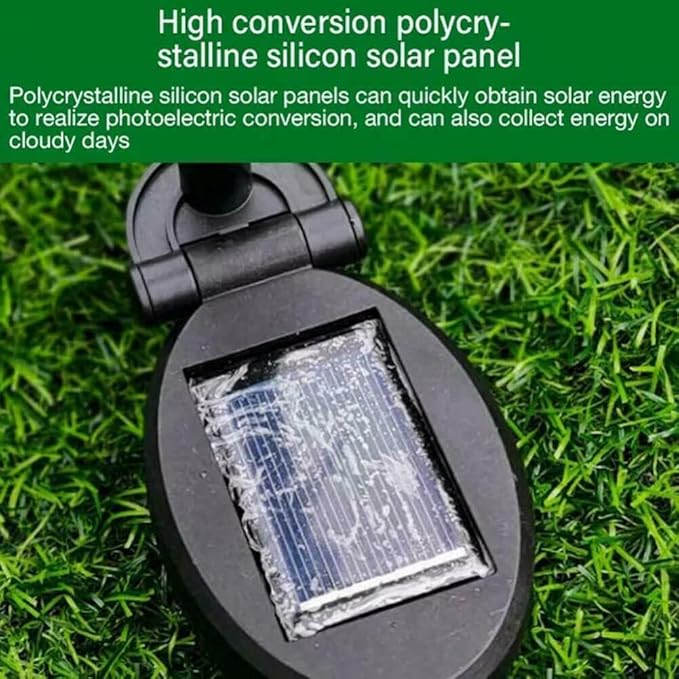 anso LED Solar Light Simulation Tulip Lawn Stake Lamps Outdoor Decor Garden DIY Path Light (Purple)