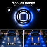 Solar Driveway Lights, 12 Pack Heavy Duty Driveway Lights Solar Powered 2 Color Mode (Cool White/Blue) IP68 | Lumora