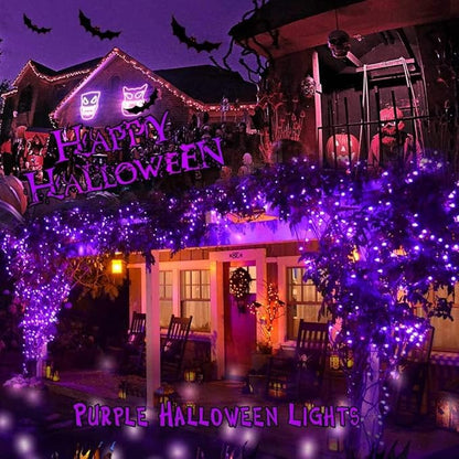 Brizled Purple Valentine Lights, 33ft 100 LED Valentine's Day Lights Outdoor, Connectable Purple String Light 120V UL Certified Christmas Tree Light, Indoor Xmas Light for Xmas Tree Party Home Decor