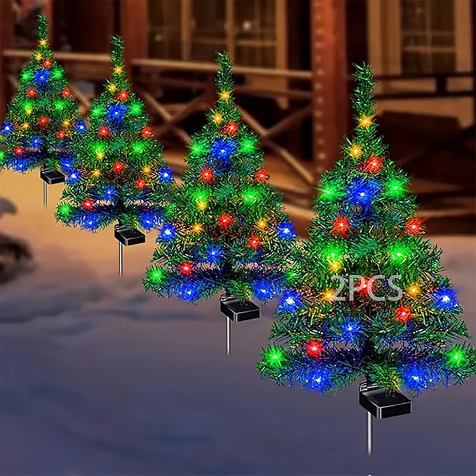 Solar Christmas Tree Lights Holiday Decorations, Outdoor Courtyards, Gardens, Lawns, Small Path Lights, Atmosphere | Lumora