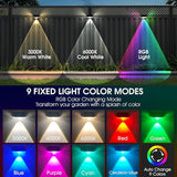 Solar Fence Lights Outdoor 8 Pack, 9 Fixed Colors & Auto Changing Waterproof Fence Lights Solar Powered, Solar Deck | Lumora