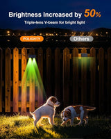 12 Pack Color Changing Solar Powered Fence Lights Outdoor Decorative LED Waterproof Yard Lamps for Outside Wall | Lumora