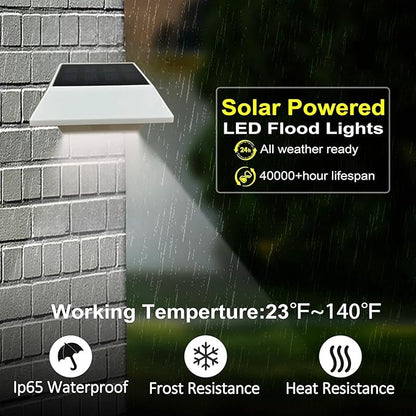 Solar Gutter Lights Motion Sensor Outdoor Security Light (2 Pack), LED (6-Diode) Waterproof Durable Fence Gutter Driveway Garden Patio Path Decking Light Made for Quality Outdoor Life