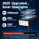 Solar Spot Lights Outdoor, 2 Pack Outdoor Solar Lights for Yard Waterproof, 4 Lighting Modes Solar Landscape | Lumora