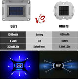 Solar Deck Lights Driveway Dock Lights- 8 Packs Waterproof 1200mAh Solar Powered Outdoor LED Aluminum Dock Lighting | Lumora
