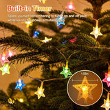 150 LED Color Changing Star String Lights - 65.6ft with Remote, 11 Modes, IP44 Waterproof, Linkable Plug in Lights | Lumora