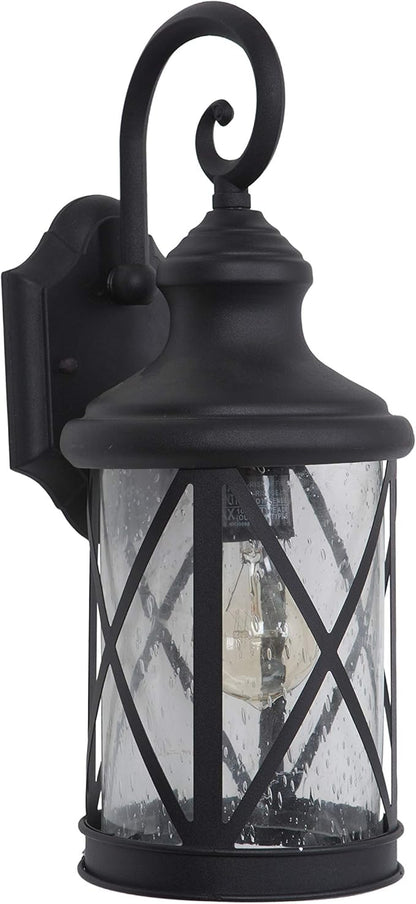 Yosemite Home Decor 5041BL-M FBA_5041BL-M Mahony Collection 7.75-Inch Incandescent Exterior Black Finish