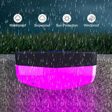 RGB Color Changing Solar Pool Side Lights, Outdoor Solar Deck Lights, Solar Step Lights IP65 Waterproof for Outdoor | Lumora
