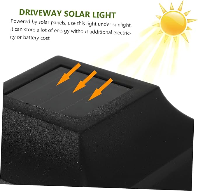 LIFKOME 4pcs Led Landscape Solar Lights Outdoor Lights Garden Solar for Year Party Easy to Install Energy Saving