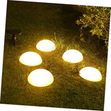 Veemoon Solar Garden Lamp Warm Light Hemisphere Ground Stake Outdoor Pathway Light for Patio Driveway Flower Bed | Lumora