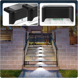 Kisangel 5pcs Waterproof Solar Deck Lights Outdoor LED Yard Corridor Garden Fence Step Stair Lights for Patio | Lumora