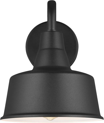 Sea Gull Lighting 8537401EN3-12 Barn Light Outdoor Wall Sconce, 9.5 Watts, Black, Small one Light