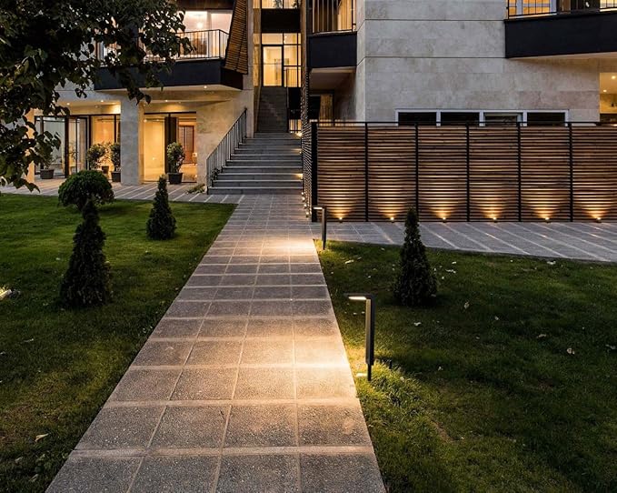 Solar Spot Lights Outdoor, Waterproof IP65, 30 LED, 2 Lighting Modes, Suitable for Outside Garden, Landscape,Pathway,Yard, Deck, Lawn, Patio, Fence- 2 Pack (Warm Light)