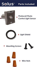 Solus Dusk-to-Dawn Sensor with Ezee Change Plug – Outdoor Photocell Sensor for 3" Lamp Posts – Auto On/Off – UL | Lumora