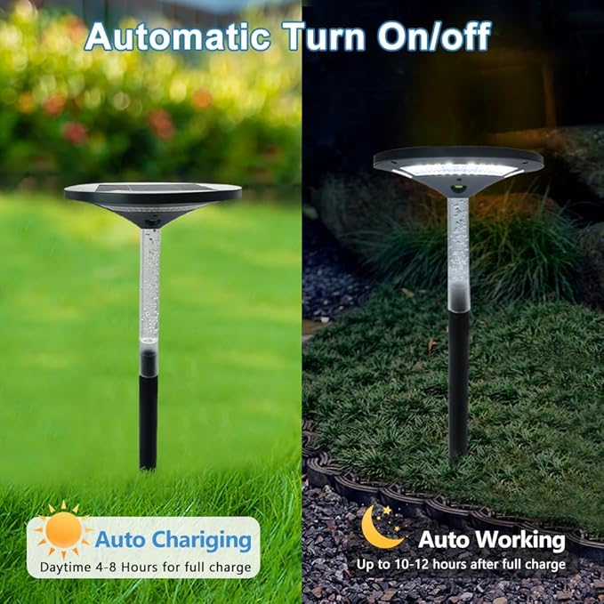 S NMT LED Garden Solar Pathway Lights，Outdoor Motion Sensor Landscape Lights for Garden Lighting, IP65 Waterproof | Lumora