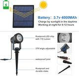 Solar Spot Lights Outdoor, Landscape Spotlights IP65 Waterproof 9.8ft Cable, Dusk to Dawn Solar Uplights for Trees | Lumora