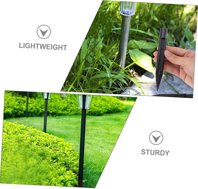 Lawn Light Accessories 15Pcs Solar Torch Light Extension Poles with Ground Stakes and Connector Kit for Outdoor | Lumora
