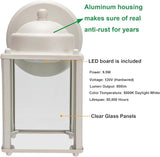 LIT-PaTH Outdoor LED Wall Lantern, Wall Sconce Porch Lighting Fixture, 3000K Warm White, 9.5W 800 Lumen, Aluminum | Lumora