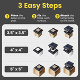 Brighticonic Solar Post Cap Lights Outdoor 4x4, 3x3 – Auto On/Off Post Lights Solar Powered - Easy Install IP65 | Lumora