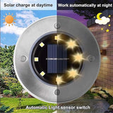 Generic 12 Pack Gardern Solar Ground Deck/Pathway/Ground Light, Black | Lumora