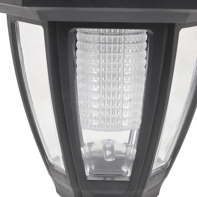 NUOBESTY Solar Path Lights Outdoor Garden Landscape Lamp, Medium Vintage Style LED Solar Powered Lawn Lighting for Yard and Courtyard Decor