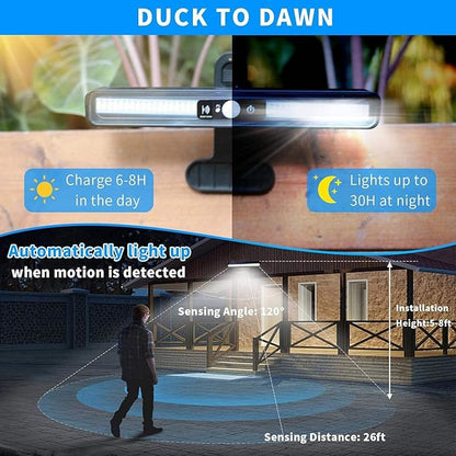 Outdoor Waterproof Clip Solar Light LED Motion Sensor Fence Lights Outdoor Motion Sensor Garden Light, with Waterproof IP65