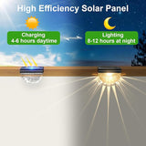 12 Pack Solar Deck Lights Outdoor, Solar Step Lights Waterproof for Outside, Yard, Patio, Garden, Pool, Railing | Lumora