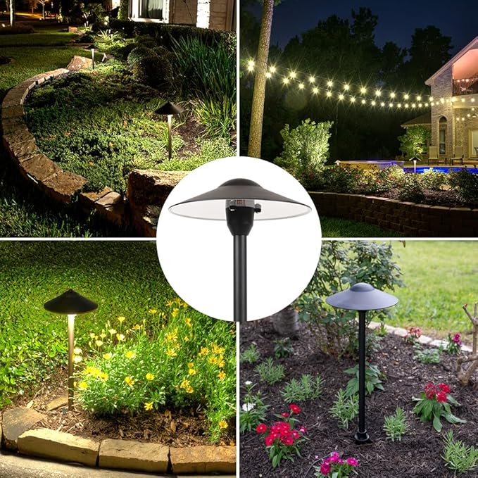 LED Pathway Lights 131 - Heavy Duty Metal Low Voltage Landscape Lighting, 12V Driveway Lights Outdoor Walkway | Lumora