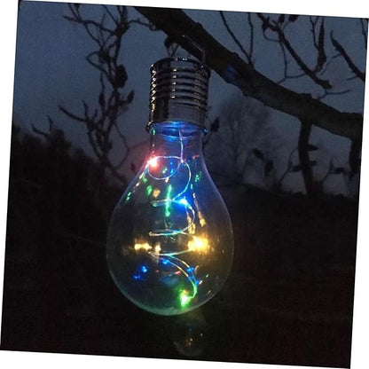 6pcs Solar Led Bulb Chandelier Eco-Friendly Decorative Light Bulbs for Garden Patio Outdoor Warm Light Vanity