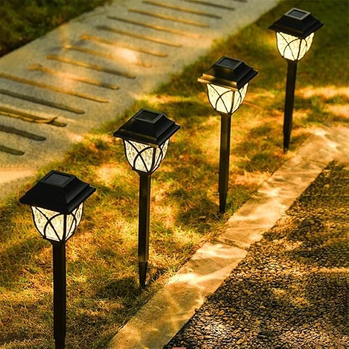 Solar Garden Lights, 6 Pack LED Outdoor Waterproof Lawn Lights, Landscape Lighting for Garden, Landscape, Path | Lumora