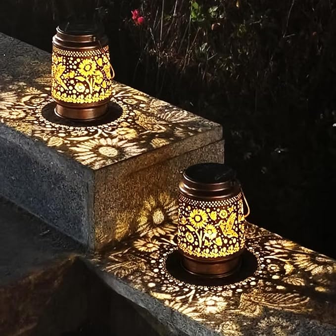 Hummingbird Solar Light Outdoor Waterproof Hanging, Hummingbird Garden Decoration Metal led Solar Light, Suitable | Lumora