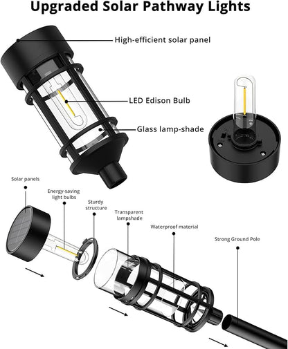 Solar Pathway Lights 4 Pack