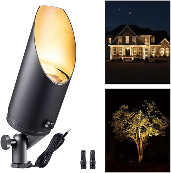 Gardenreet Brass Landscape Spotlights Low Voltage - Outdoor LED Uplight 12V, Wired Spot Lights IP65 Waterproof | Lumora