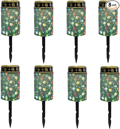 Christmas Lights Solar Lights for Festival Home Decor,Waterproof Solar Garden Stale Lights Outdoor,LED Solar Lantern Landscape Deocrative Lighting for Yard Patio Path Driveway