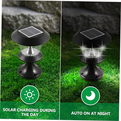 TEHAUX Round Led Solar Lawn Light Energy-Saving Solar Garden Lamp for Pathways Patios and Yards Durable Easy to Install Eco-Friendly Outdoor Lighting