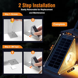 Solar Stair Lights Outdoor Waterproof, 3 in 1 Solar Step Lights for Outside, Dusk to Dawn Step Lights Solar | Lumora