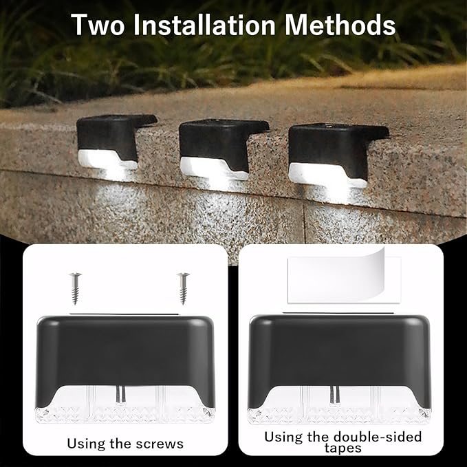 Fohil 16 Pack Solar Fence Lights Outdoor, Solar Step Lights LED Waterproof Patio Decor Solar Powered Deck Light for | Lumora