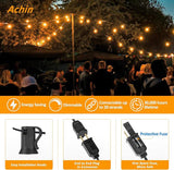 Achin 200FT Outdoor String Lights G40 Globe Patio Lights Waterproof Outdoor Hanging Lights with 104 Shatterproof | Lumora