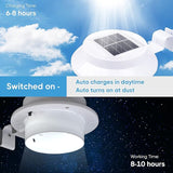 Yescom Solar Gutter Light Outdoor Waterproof 3 LED Deck Fence Lights with Bracket Wall Garden Stair Step Yard White | Lumora