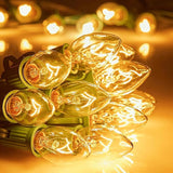 100FT C7 Christmas String Lights Outdoor UL Listed Vintage Christmas Lights Hanging for Christmas Tree Garden Patio | Lumora