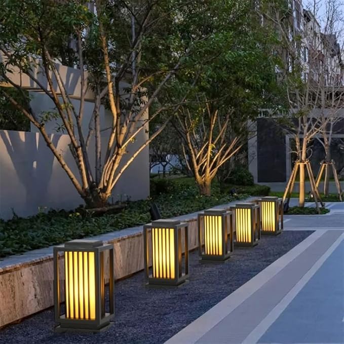 Outdoor Garden Column Lamp Fixture Courtyard Decor Pillar Light New Waterproof Pole Lights, Low Floor for Lawns | Lumora